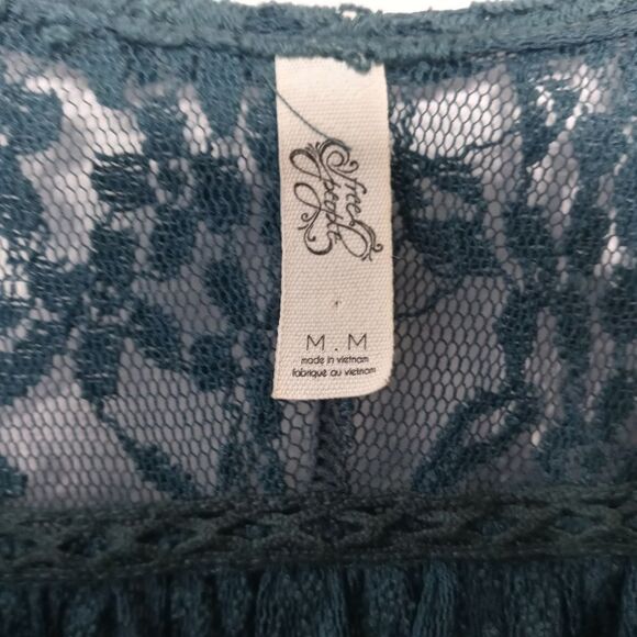 Free People lace cold shoulder blouse size medium - Picture 5 of 13